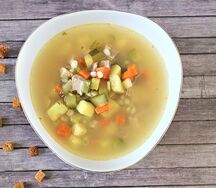 Рассольник с курицей