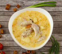 Французский суп с курицей