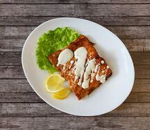 Горбуша под соусом тартар