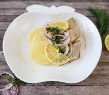 Сельдь с картофелем