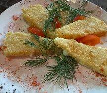 Жареный сулугуни в панировке