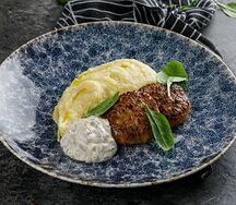 Куриная котлета с картофельным пюре