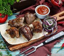 Шашлык из бараньей мякоти