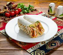 Шаурма из курицы на углях