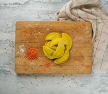 Вареники с чечевицей