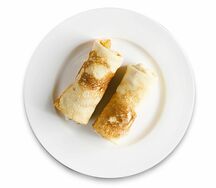 Блины с курицей и грибами