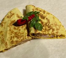 Кесадилья с грибами и сыром
