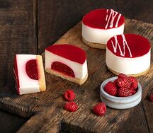 Творожно-малиновый мусс