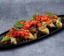 Брускетта с тартаром из форели