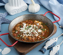 Креветки саганаки