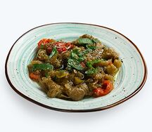 Мелитзаносалата с запечённым перцем