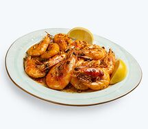 Греческие креветки фламбе