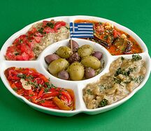 Ассорти из 5 холодных закусок (оливки)