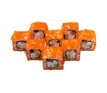 Ролл Калифорния с тигровой креветкой