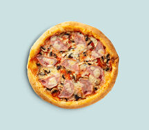 Пицца с ветчиной и грибами 28 см