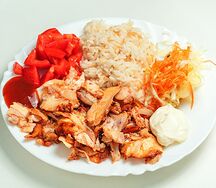 Донер куриный в разборе
