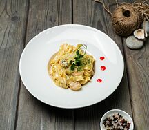 Фетучини с морепродуктами