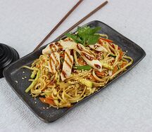 Удон курица терияки