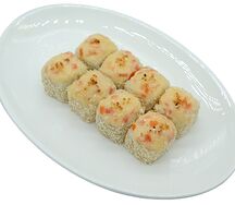 Ролл запеченный Цезарь с креветкой
