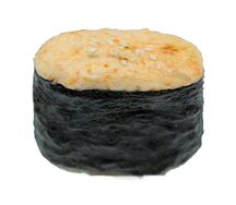Гункан запеченный с креветкой
