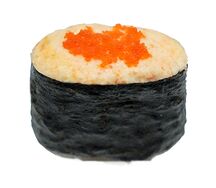 Гункан запеченный с крабом