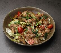 Деревенский с теплой куриной печенью