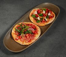 Две пиццетты Маргарита и Хамон