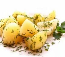 Картофель отварной с укропом