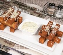 Гренки чесночные