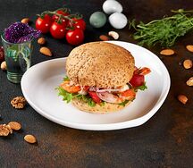 Бургер с креветками