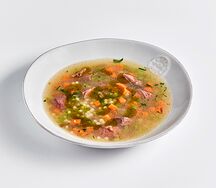 Суп из говядины с чечевицей