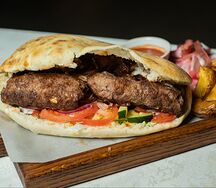 Люля из телятины в лепешке