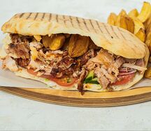 Шиш-кебаб из телятины в лепешке