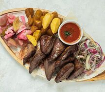 Шашлык из бараньих сердец