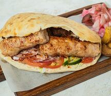 Люля из индейки в лепешке