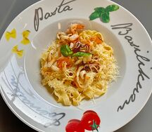 Феттуччине с морепродуктами