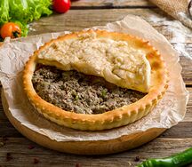 Маленький Осетинский пирог с мясом Фыдджын