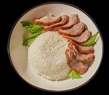 Утка по-пекински с рисом