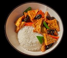 Тофу по-домашнему с рисом