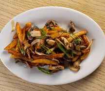 Жареная картошка с грибами