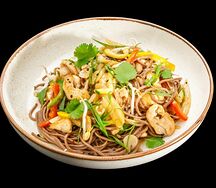 Сингапурская лапша с курицей