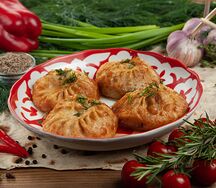 Жареные манты с бараниной
