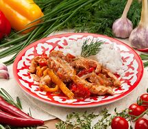 Жареха с курицей и рисом