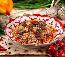 Плов с говядиной