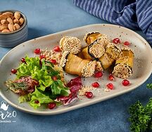 Рулетики из баклажанов