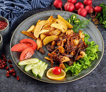 Мясо с грибами