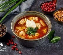 Суп с пельменями