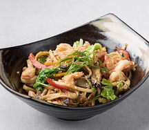 Лапша удон с креветками