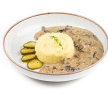 Бефстроганов с грибами