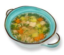 Уха с красной рыбой